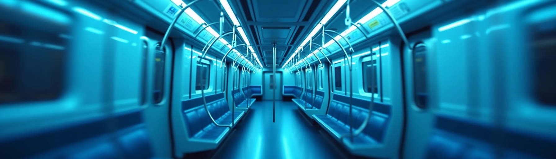 Интерьер вагона метро